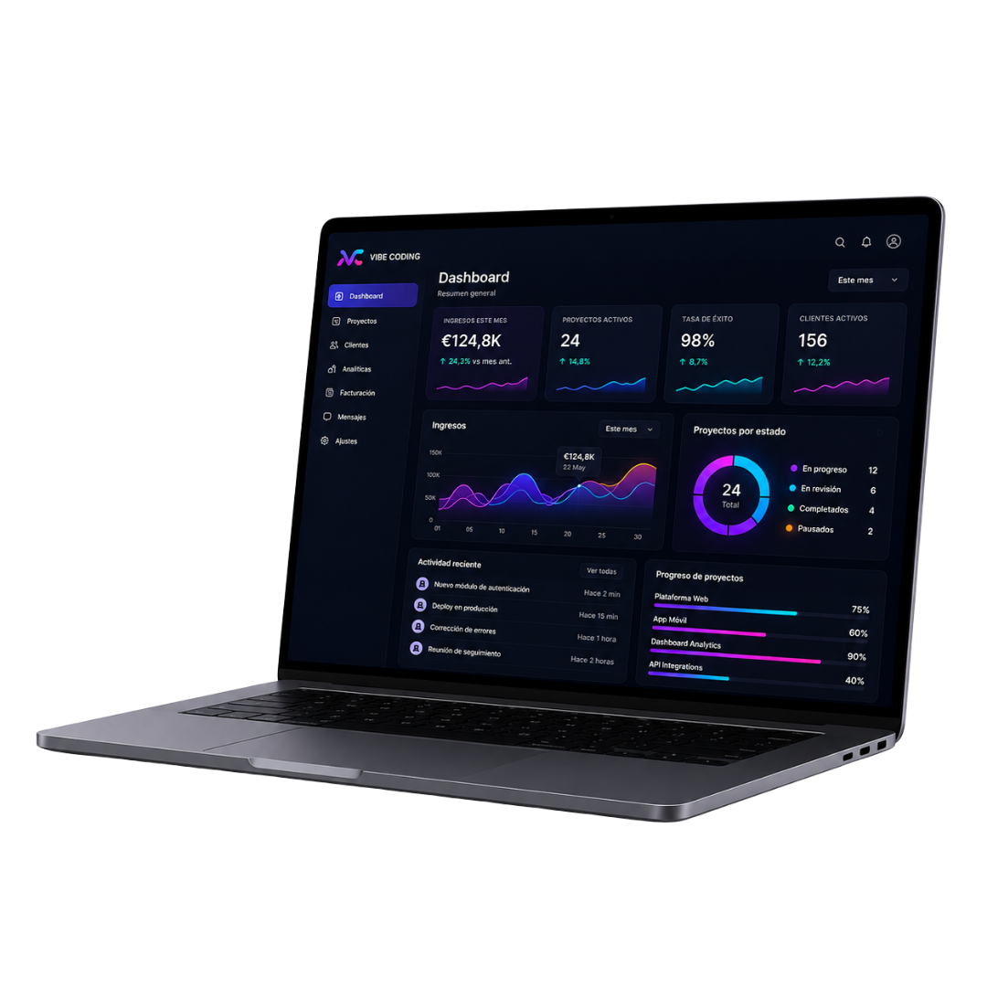 Agencia Vibe Coding · laptop vibe coding